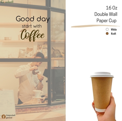 16 Oz Double Wall Paper Cup