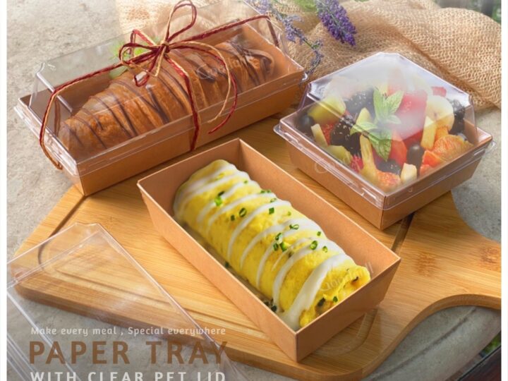 Paper Tray with PET Lid