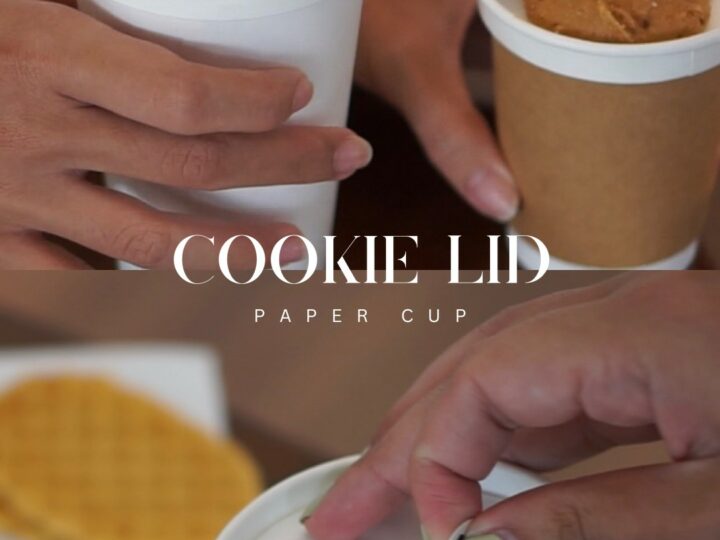 “Cookie” paper lid