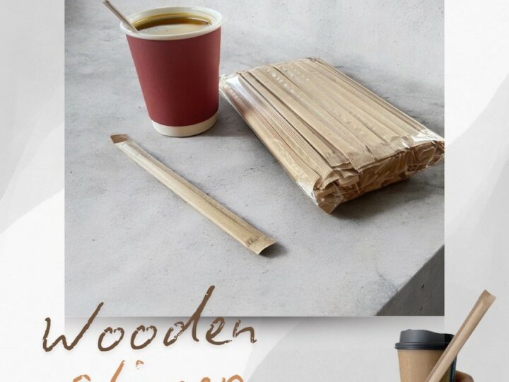 ไม้คนกาแฟ หุ้มซองกระดาษ
