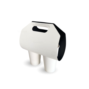 ที่หิ้วคราฟ์แบบ 2 แก้ว (Grab&Go) / 2 cup holder Black & White
