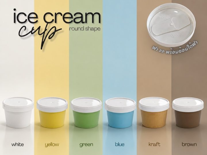 🍨 4 oz Ice Cream Cup-(Round)