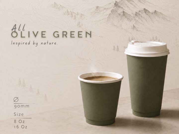 แก้วกระดาษสีใหม่จาก ” All ” Series สีเดียวทั้งใบ