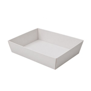 ถาดกระดาษ ขาว 14.0x13.0X3.5 cm "S1-white"