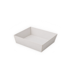 ถาดกระดาษ ขาว 10.5x10.5X3.5 cm   "S2-White"