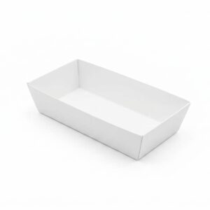 ถาดกระดาษ ขาว 15.5x8.5X3.5 cm -L3  รุ่น E