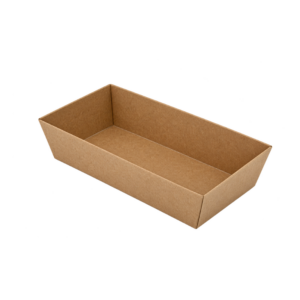 ถาดกระดาษ คราฟท์ 15.5x8.5X3.5 cm  "L3-Kraft"